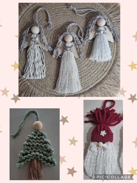 Macrame Christmas Tree Decorations Workshop