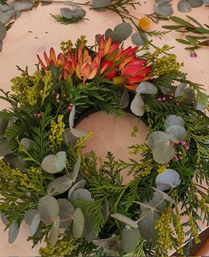 Fresh Native and Gum Wreath Workshop